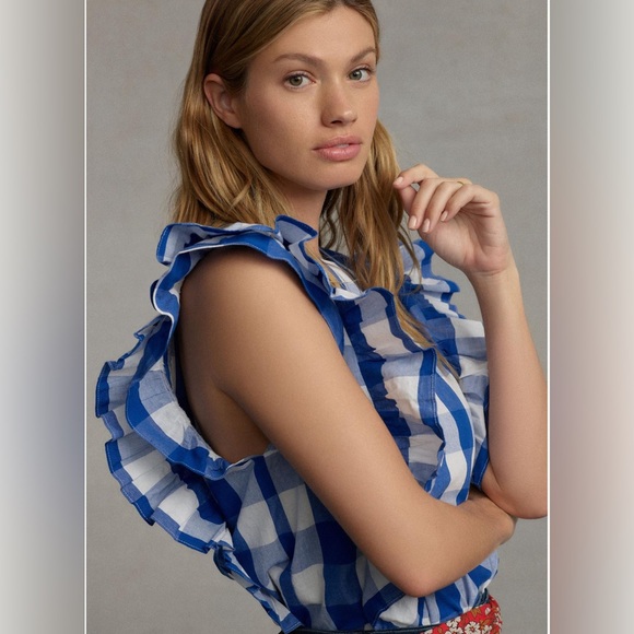 BLUE MOTIF - Anthropologie -PLEASE READ DESCRIPTION ⬇️ - Picture 2 of 6